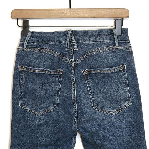 Good American Good Legs Skinny Cropped Ankle Jeans Blue Denim Size 6 Sculpting - Picture 9 of 14